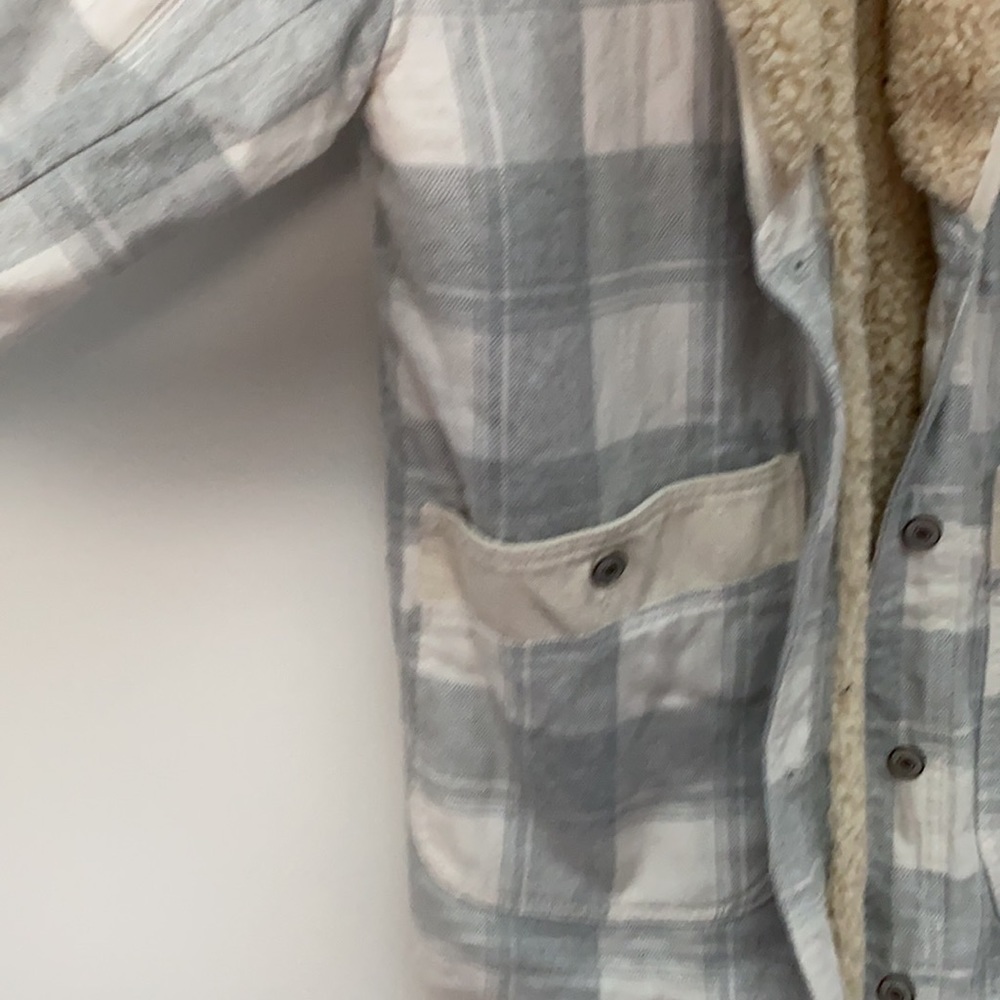 Free People Woodlands Plaid Sherpa Jacket - Picture 6 of 9